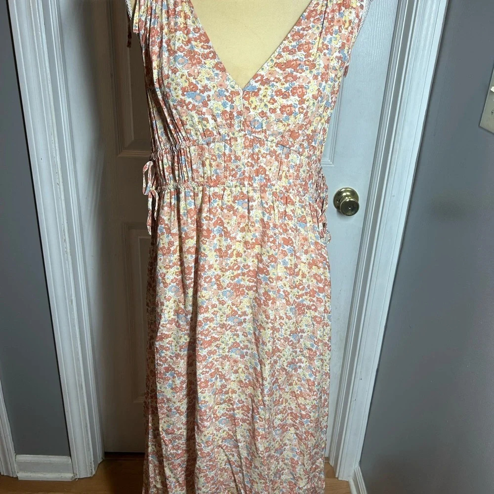 Rails Women’s Constantine Multi Wildflower Sleeveless Midi Dress Size Medium - Picture 7 of 16